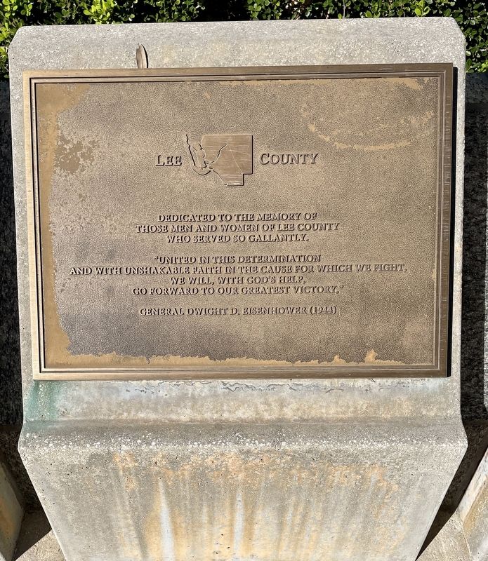 Lee County Marker image. Click for full size.