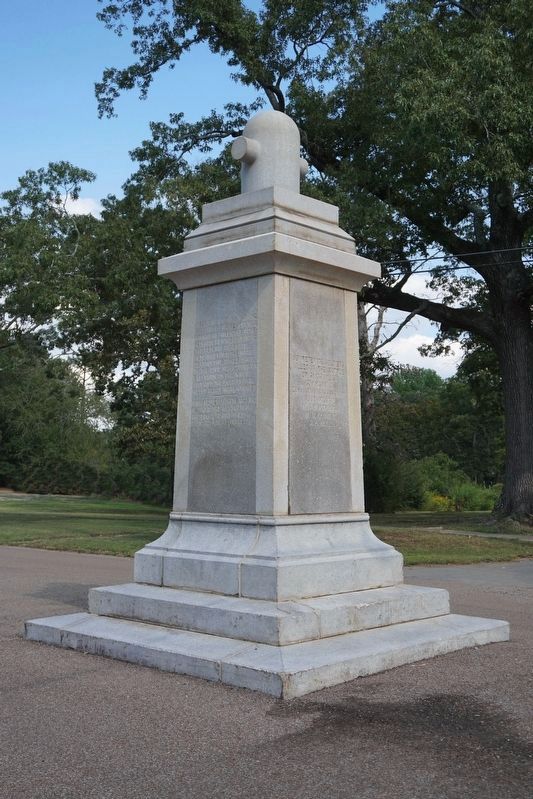 St. Charles Battle Monument after cleaning with professional solution. image. Click for full size.