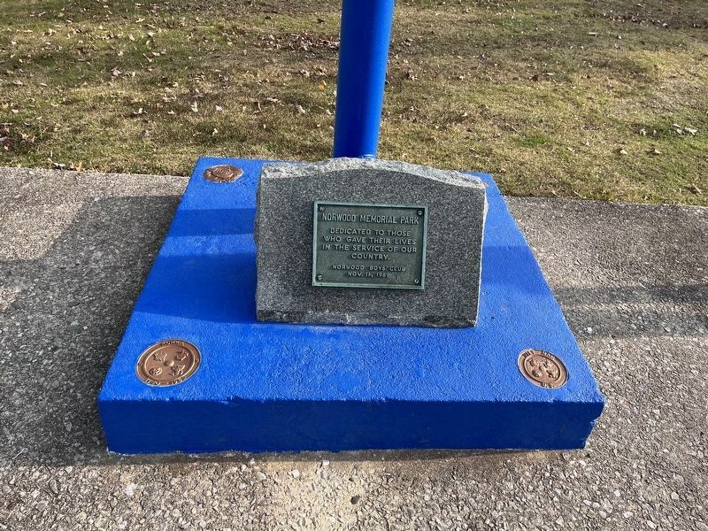 Norwood Memorial Park Dedication image. Click for full size.