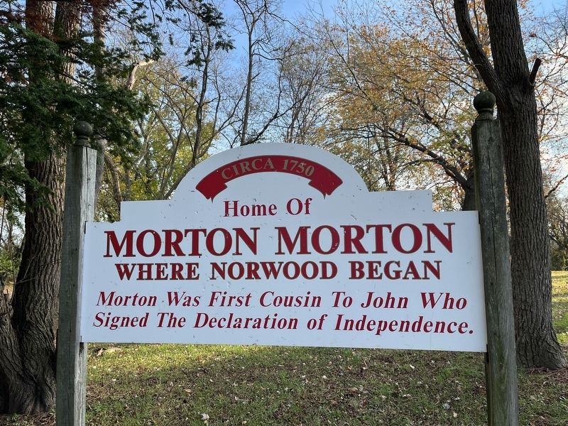 Home of Morton Morton Marker image. Click for full size.