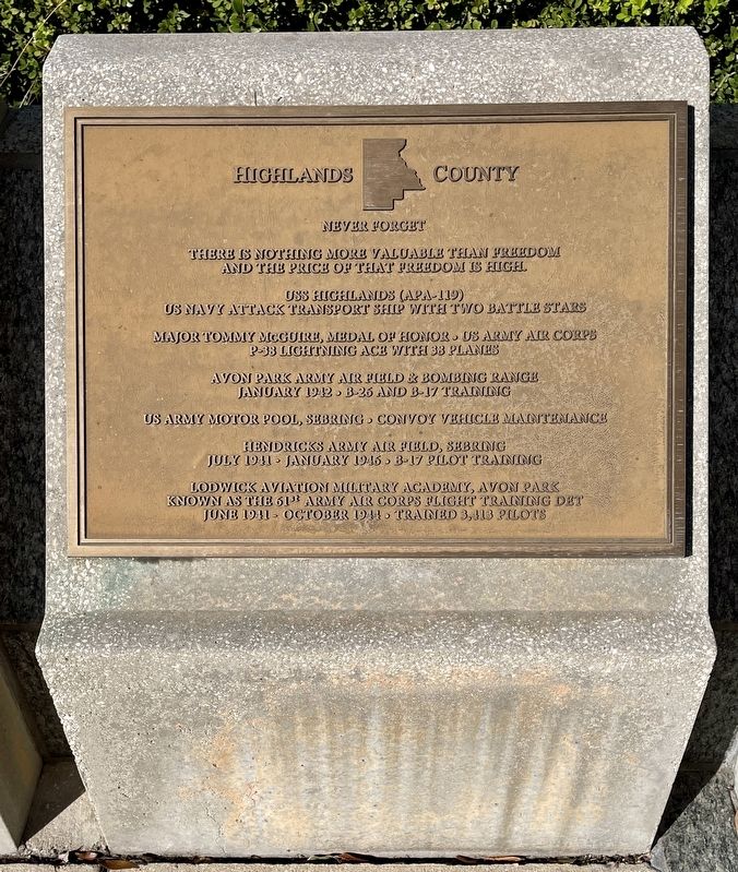 Highlands County Marker image. Click for full size.