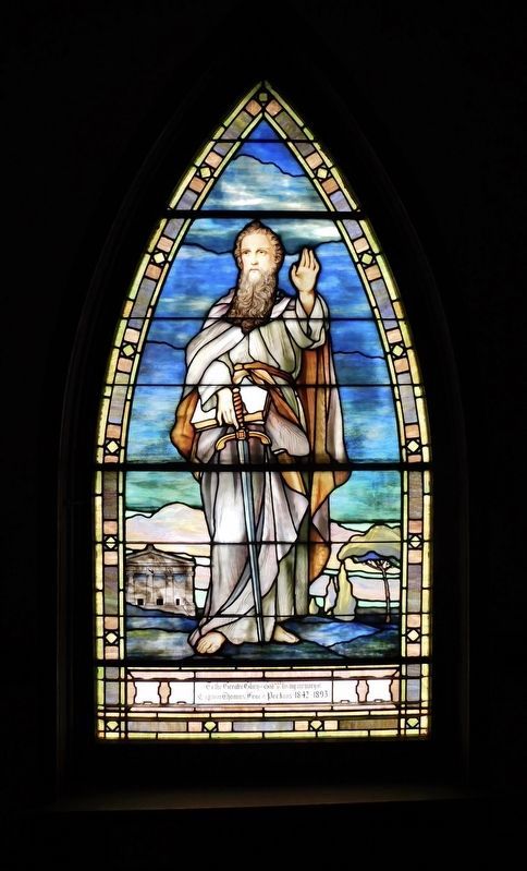 One of Eight Stained Glass Windows Inside St. Paul's Episcopal Church image. Click for full size.