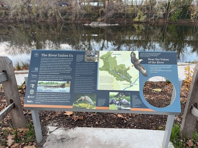 The River Unites Us Marker image. Click for full size.