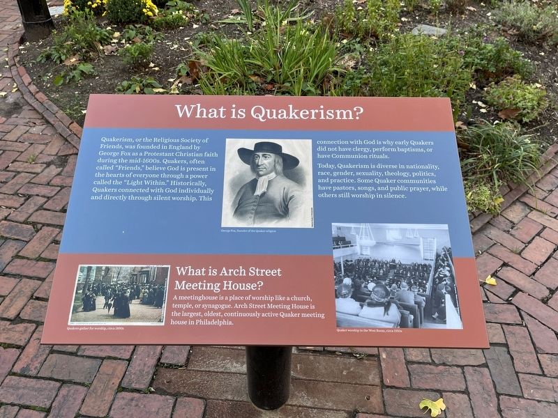 What is Quakerism? Marker image. Click for full size.