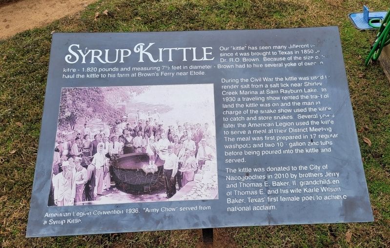 Syrup Kittle Marker image. Click for full size.