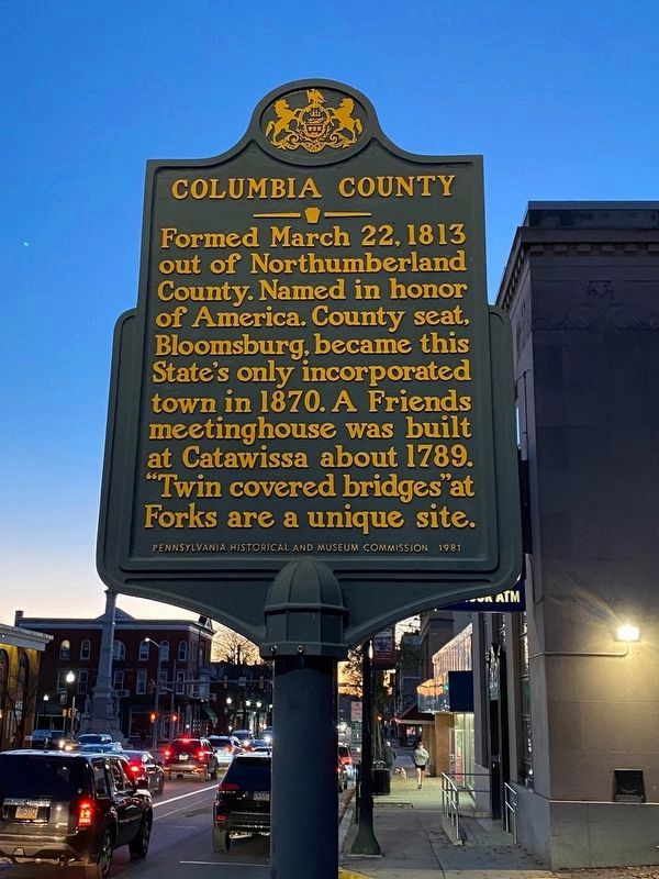 Columbia County Marker image. Click for full size.