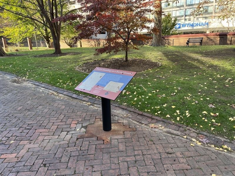 You're Standing on a Burial Ground Marker image. Click for full size.