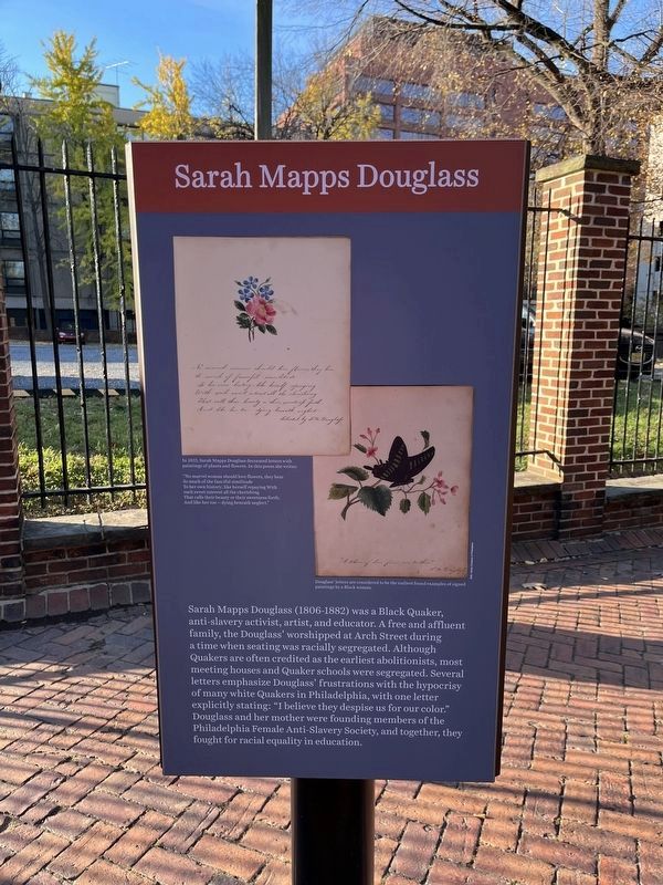 Sarah Mapps Douglass side of the marker image. Click for full size.