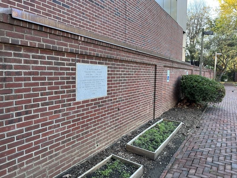 In Grateful Memory of William Penn, Quaker Marker image. Click for full size.