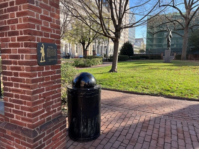The Signer marker, with <i>The Signer</i> visible in the background image. Click for full size.