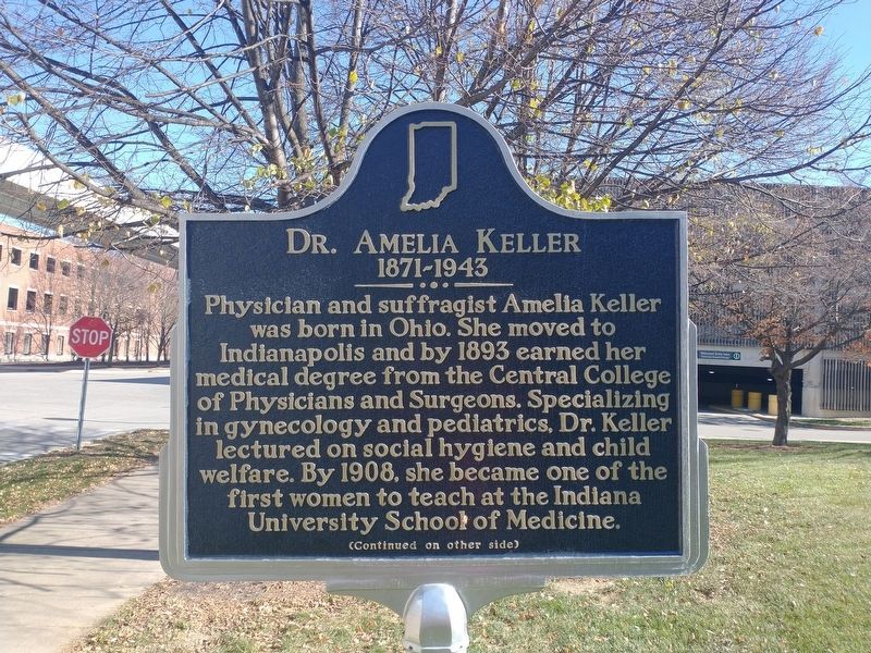 Dr. Amelia Keller Marker (Front) image. Click for full size.