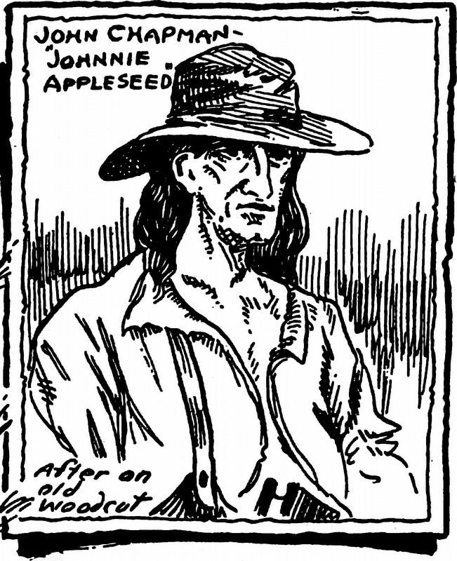 Johnnie Appleseed<br>Sketched Sept. 1913 image. Click for full size.