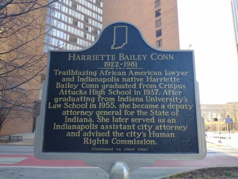 Harriette Bailey Conn Marker (Front) image. Click for full size.