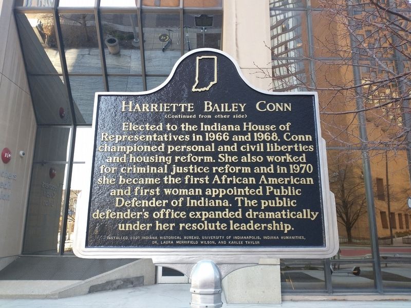 Harriette Bailey Conn Marker (Back) image. Click for full size.