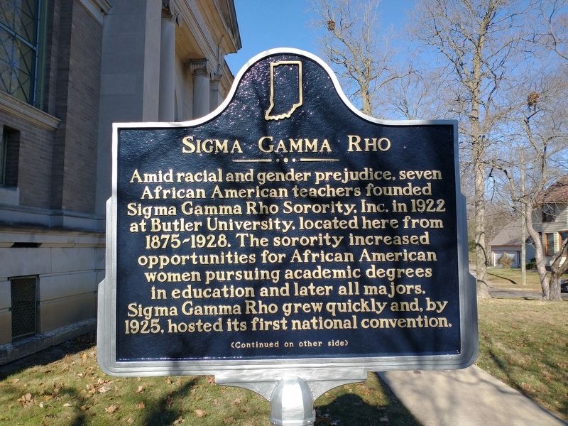 Sigma Gamma Rho Marker (Front) image. Click for full size.