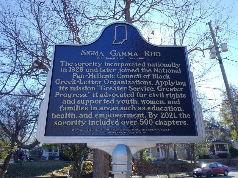 Sigma Gamma Rho Marker (Back) image. Click for full size.