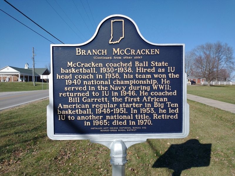 Branch McCracken Marker (Back) image. Click for full size.
