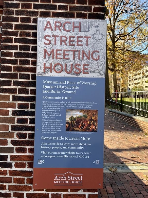 Arch Street Meeting House Marker image. Click for full size.