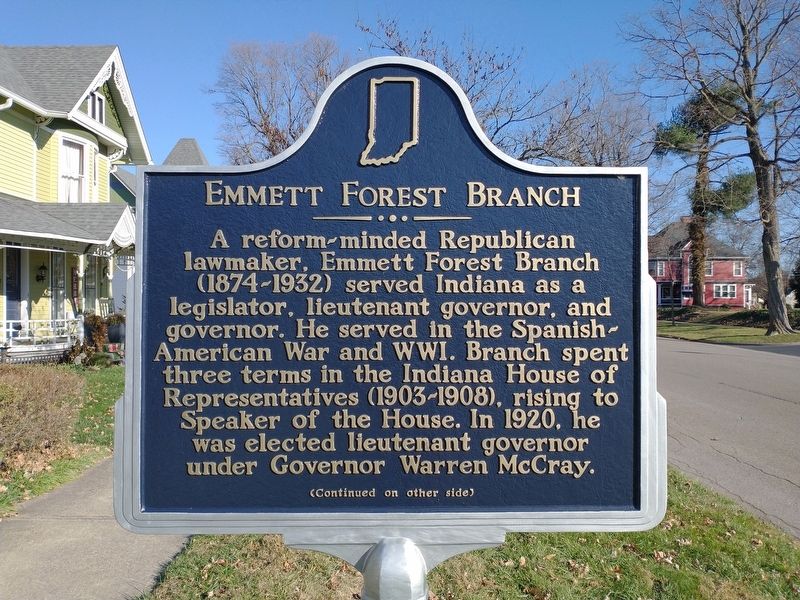 Emmett Forest Branch Marker (Front) image. Click for full size.