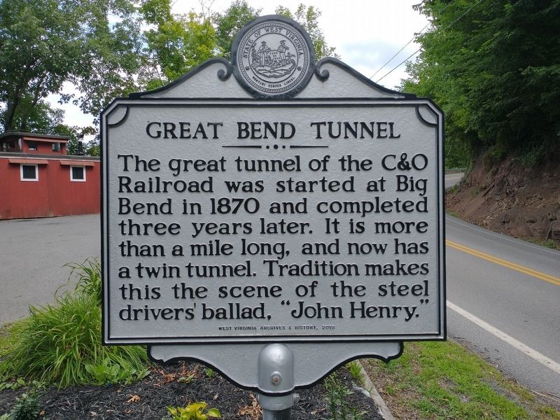 Great Bend Tunnel Marker image. Click for full size.