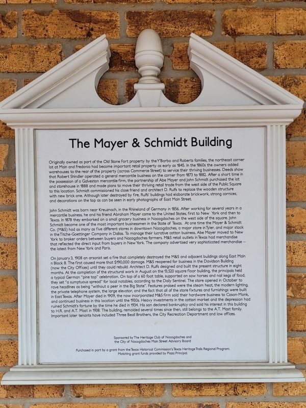The Mayer & Schmidt Building Marker image. Click for full size.