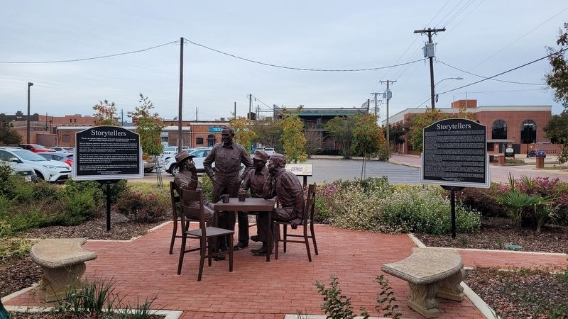 The Storytellers Markers and Statue image. Click for full size.