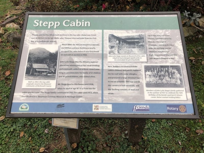 Stepp Cabin Marker image. Click for full size.