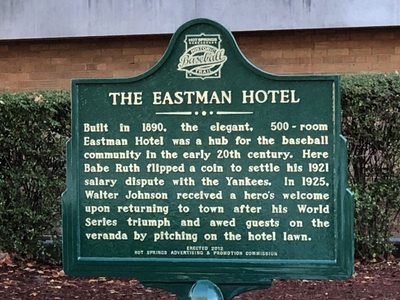 The Eastman Hotel Marker image. Click for full size.