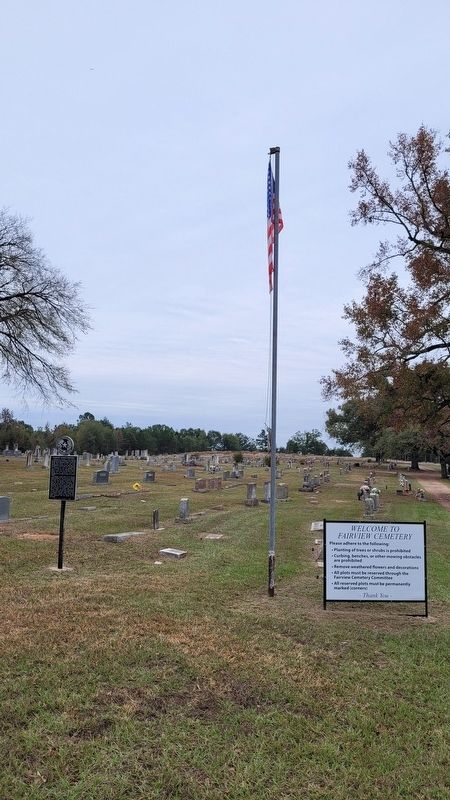 The Fairview Church Cemetery and Marker image. Click for full size.