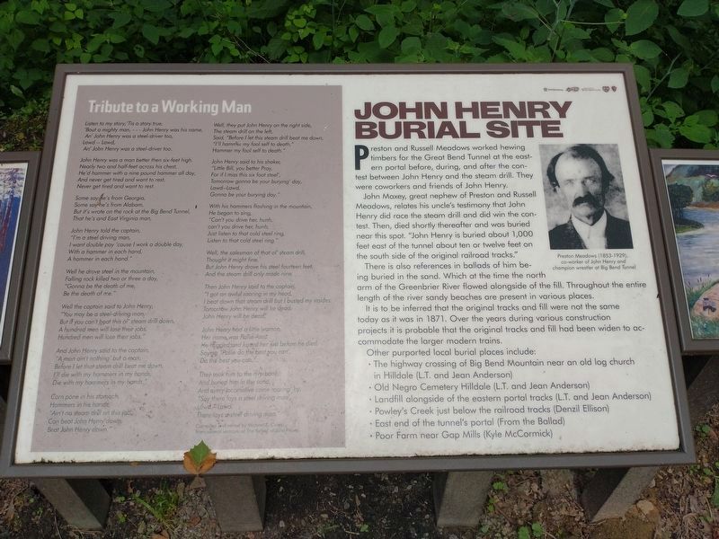 John Henry Burial Site Marker image. Click for full size.