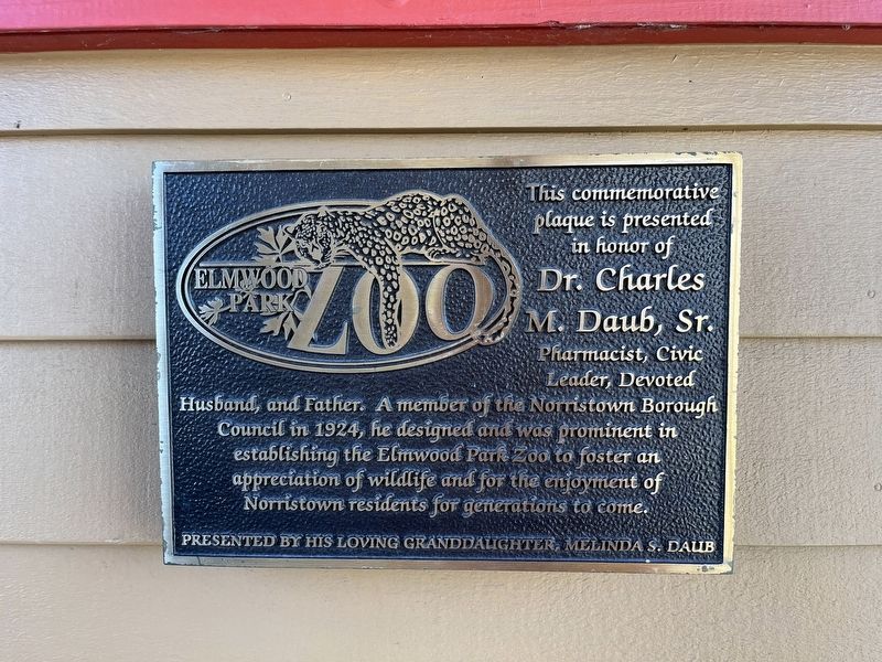 Dr. Charles M. Daub, Sr. Marker. Click for full size. Dr. Charles M. Daub, Sr. Marker image. Click for full size.