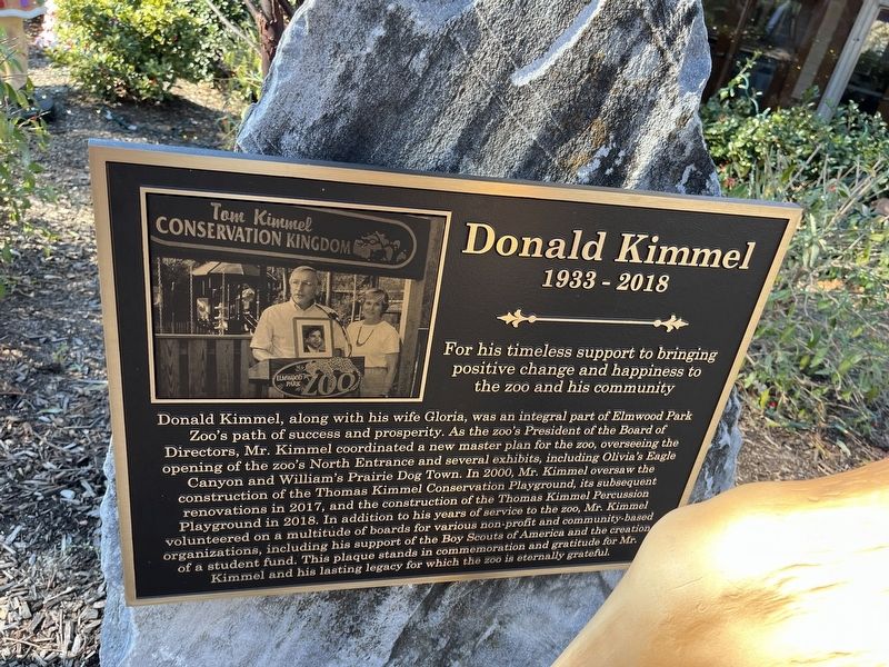 Donald Kimmel Marker image. Click for full size.