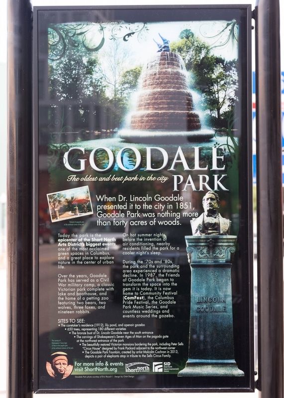 Goodale Park Information Kiosk, Side One image. Click for full size.