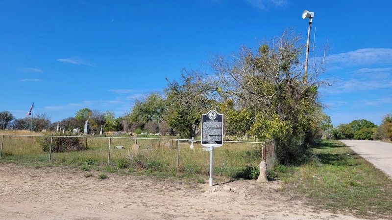 The Blumberg Cemetery and Marker image. Click for full size.