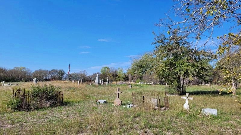The view of the Blumberg Cemetery from the marker image. Click for full size.