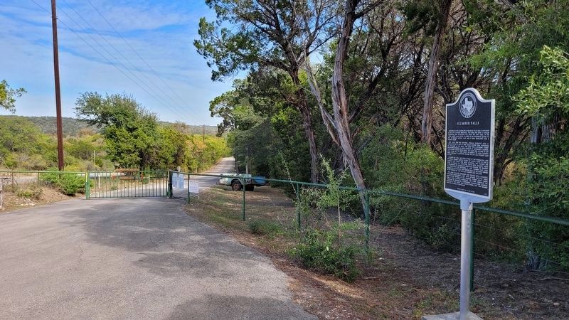 The Marker at the entrance to Slumber Falls Camp along River Road. Click for full size. The Marker at the entrance to Slumber Falls Camp along River Road image. Click for full size.