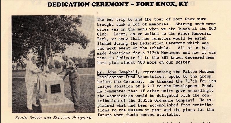 Armor Memorial Park Marker. Click for full size. Armor Memorial Park Marker image. Click for full size.