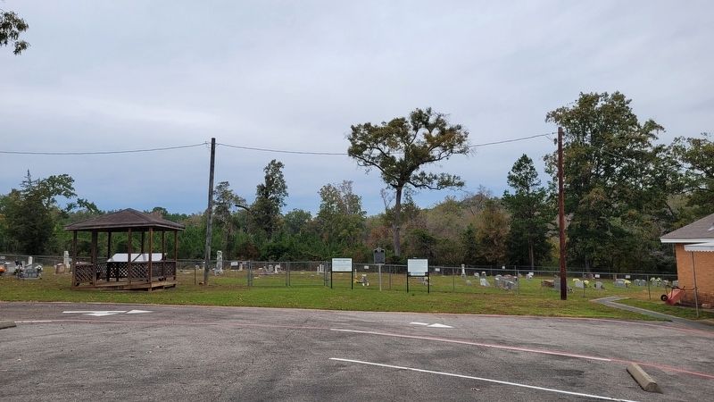 The view of the Harmony Cemetery and Marker from the church parking lot. Click for full size. The view of the Harmony Cemetery and Marker from the church parking lot image. Click for full size.