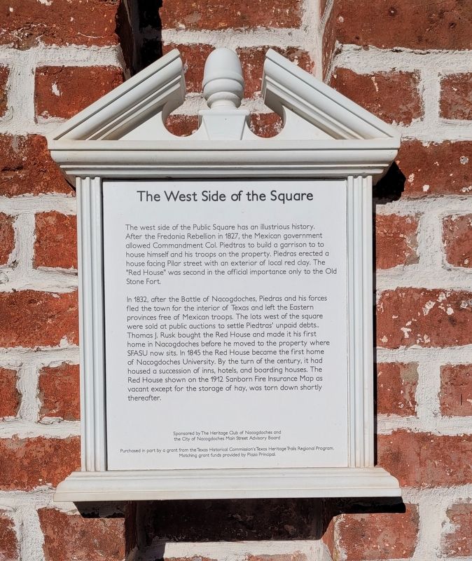 The West Side of the Square Marker image. Click for full size.