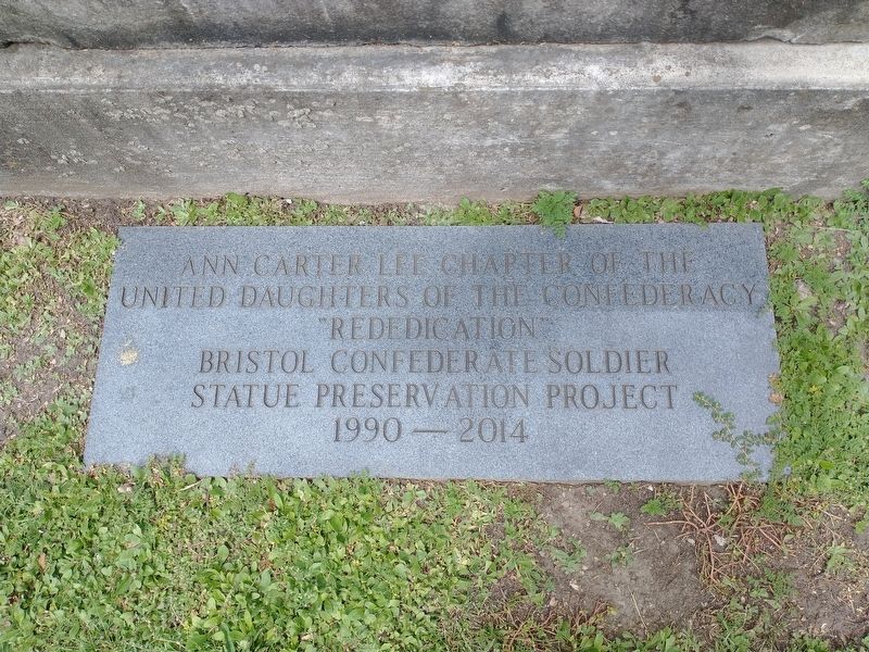 Confederate Memorial - Rededication Plaque image. Click for full size.