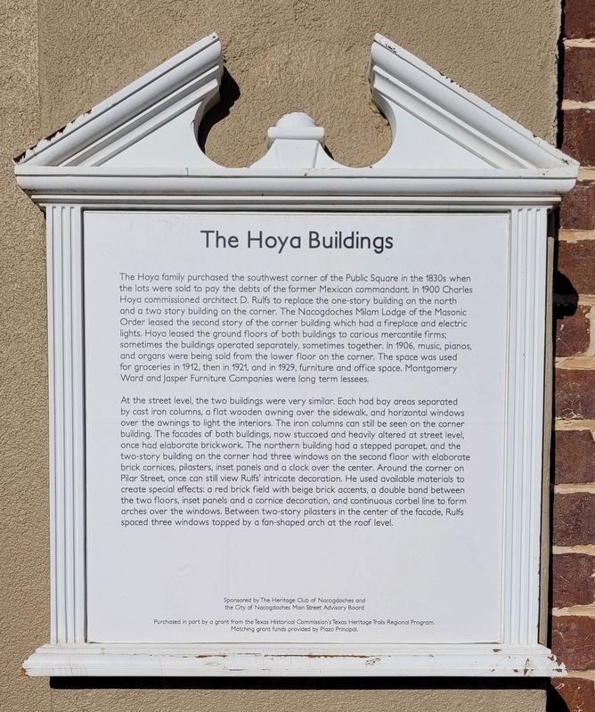 The Hoya Buildings Marker. Click for full size. The Hoya Buildings Marker image. Click for full size.