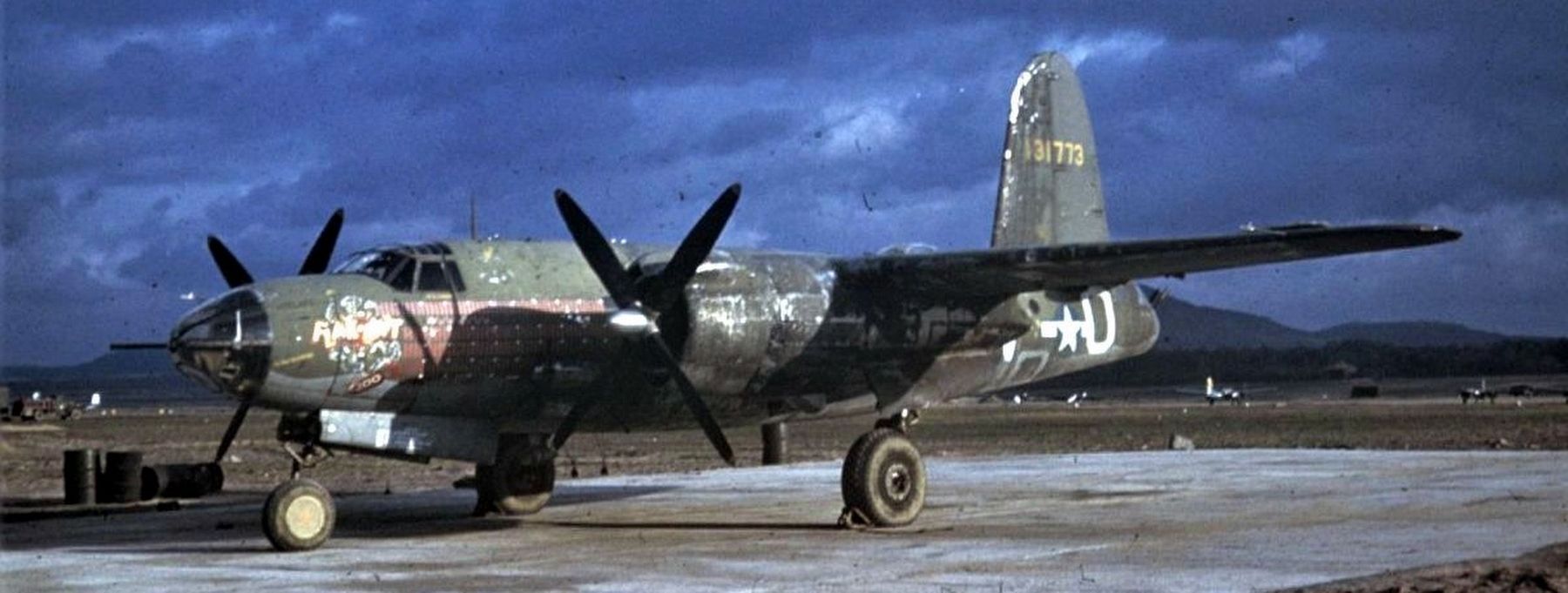 B-26B-25-MA nicknamed "Flak-Bait" (AAF serial number 41-31773) image. Click for full size.