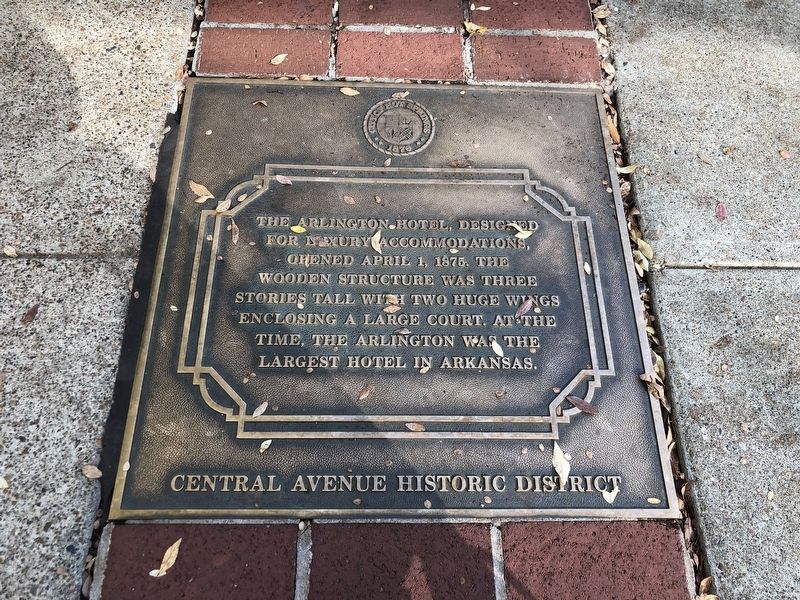 The Arlington Hotel Marker image. Click for full size.