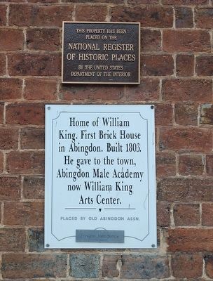 Home of William King Marker image. Click for full size.