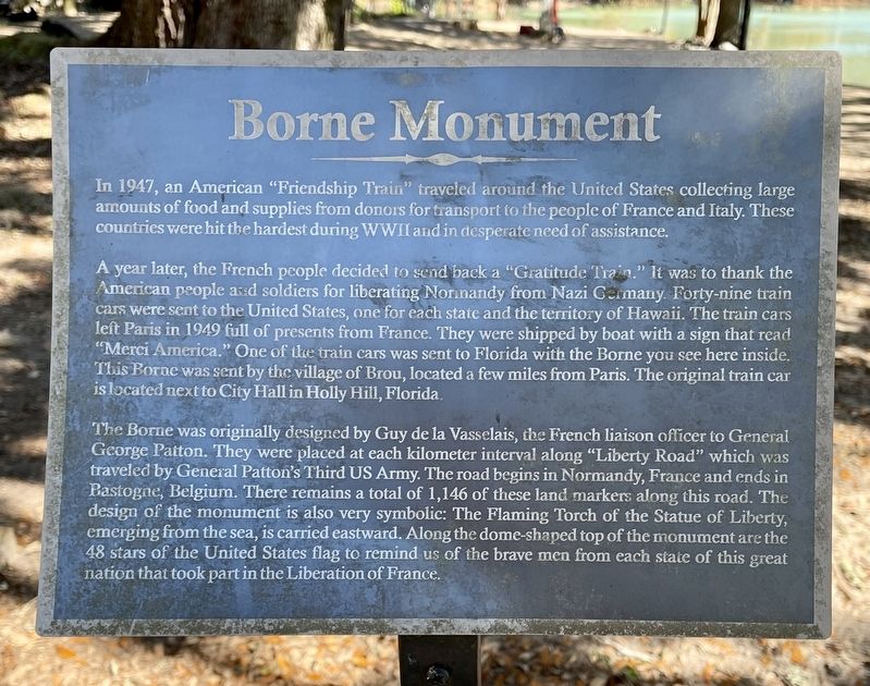 Borne Monument Marker image. Click for full size.