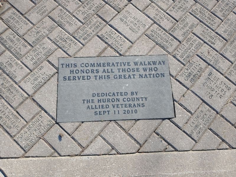 This Commerative Walkway Marker image. Click for full size.