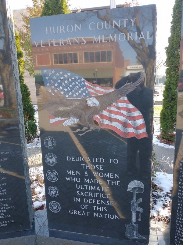 Huron County Veterans Memorial Marker image. Click for full size.