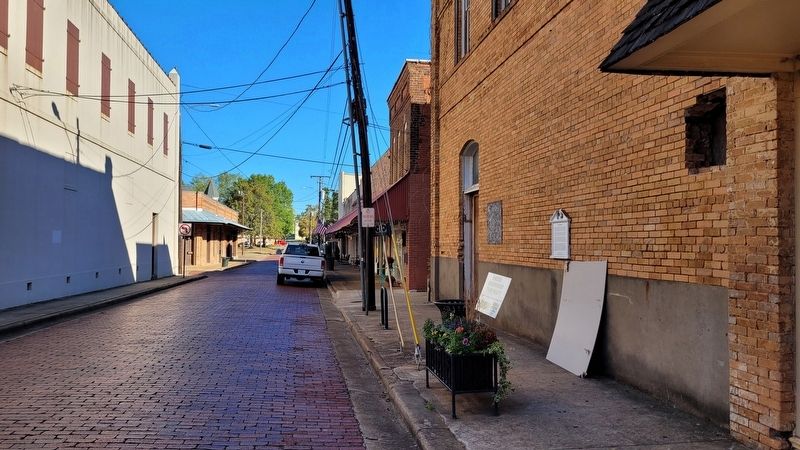 A view down Church Street and the Marker image. Click for full size.