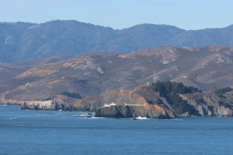 View of Point Bonita Lighthouse from the Marker image. Click for full size.