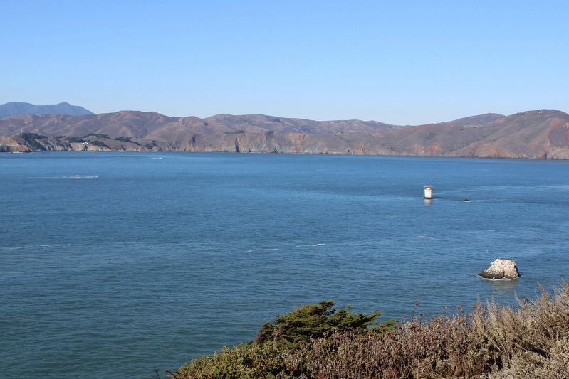 View of Marin Headlands from the Marker image. Click for full size.